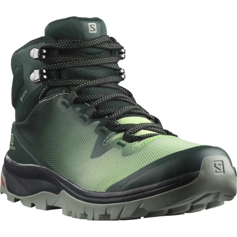 Botas Montaña Salomon Vaya Mid GTX Mujer Verdes | MX LXUQ021